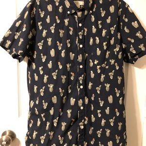 Goodthreads Short Sleeve Cactus Button Up